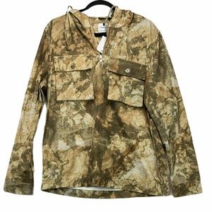 ✨Top Man Overshirt Fit Half Zip Hoodie New